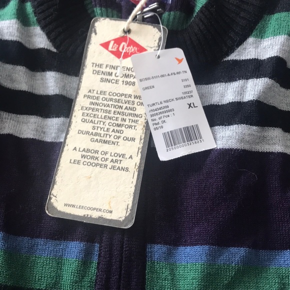 Lee Cooper zip up turtle neck sweater XL - Picture 3 of 3
